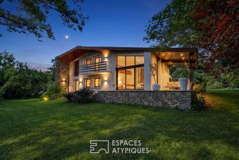 Architect-designed house with a mineral aesthetic