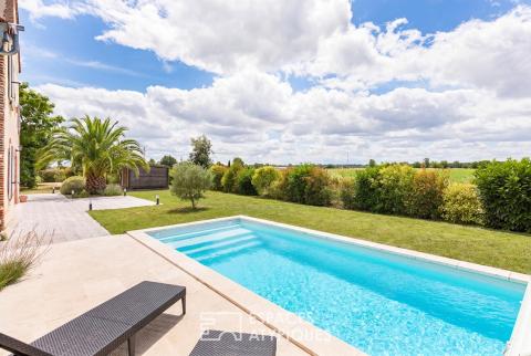 Maison familiale avec piscine à Ondes