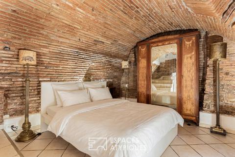 Appartement avec cave toulousaine aux Carmes