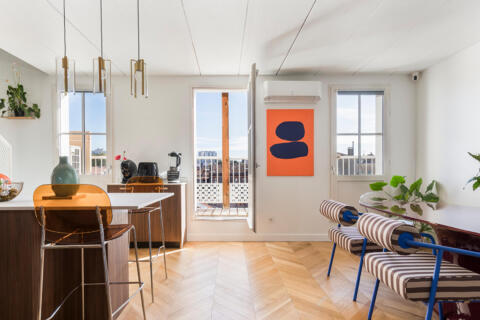 Renovated top-floor apartment with a view in Toulouse