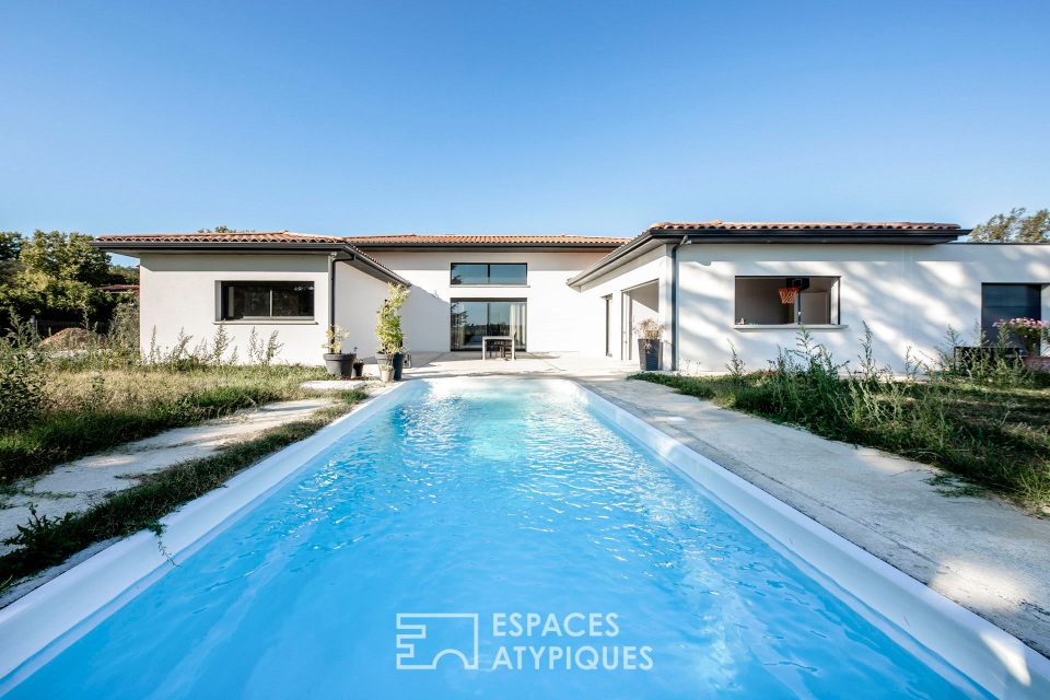 31820 PIBRAC - Villa contemporaine avec piscine à Pibrac - Réf. 448ET