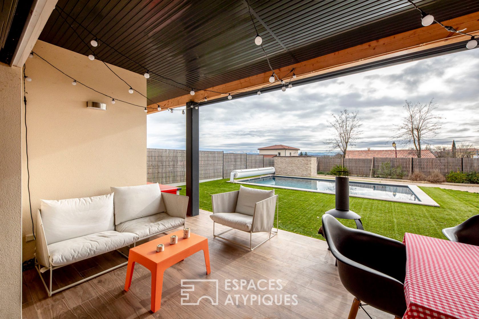 Maison contemporaine d’architecte avec piscine