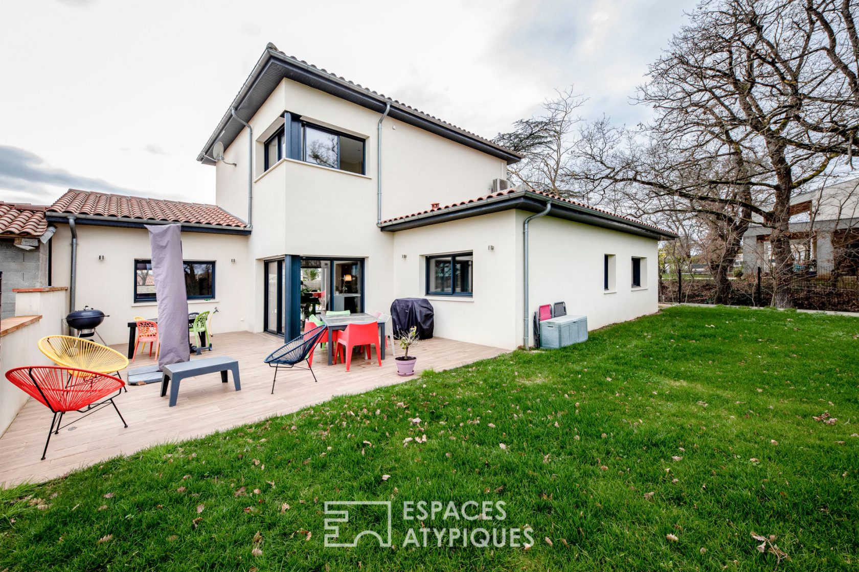 Maison contemporaine d’architecte avec piscine