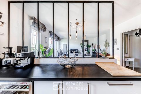 Appartement et sa terrasse avec vue sur les Pyrénées