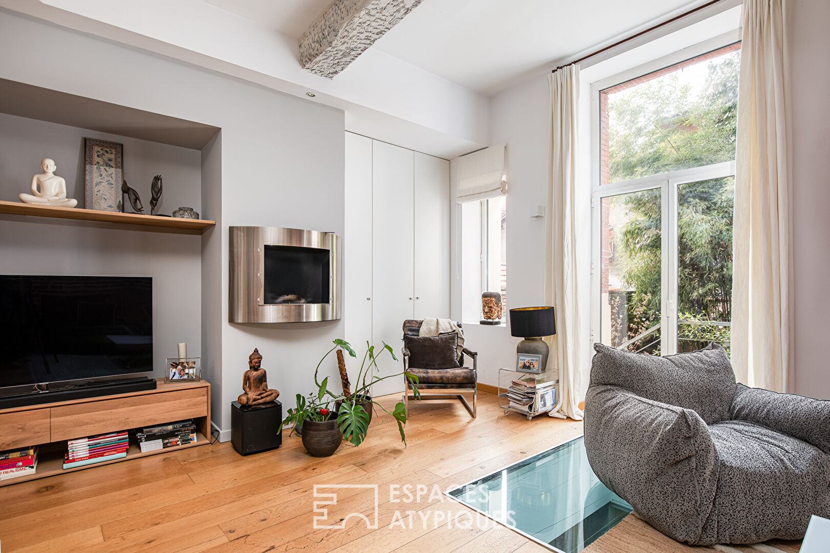 Duplex and its garden in Les Carmes