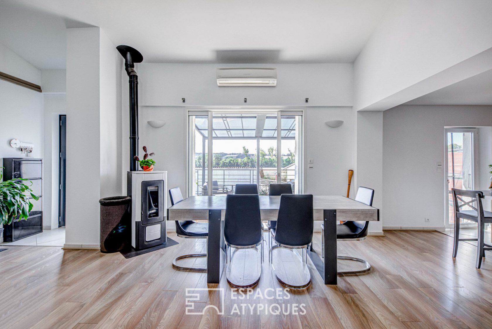 Appartement loft avec vue sur la campagne