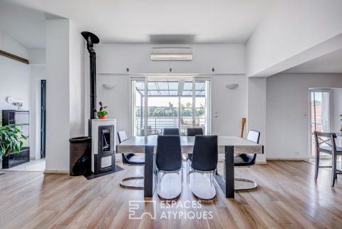 Appartement loft avec vue sur la campagne