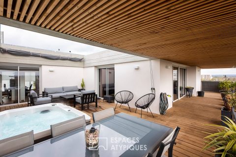 Toit terrasse contemporain proche de Toulouse