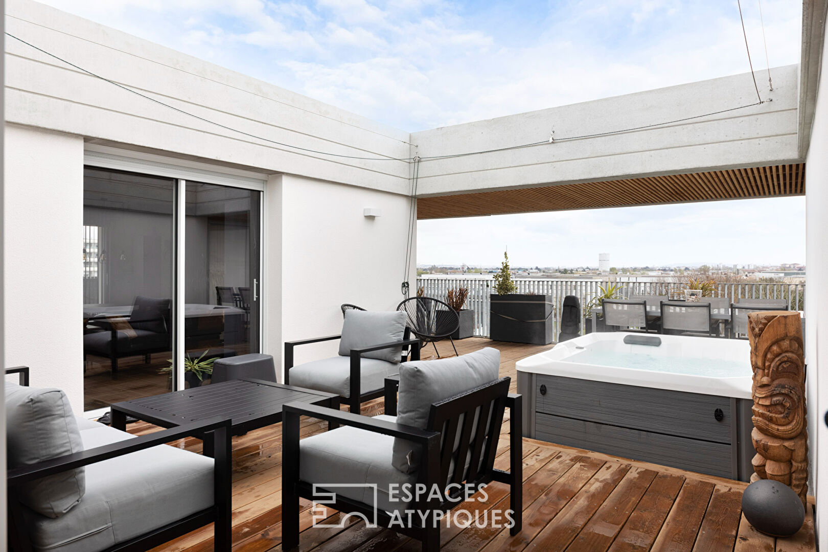 Toit terrasse contemporain proche de Toulouse