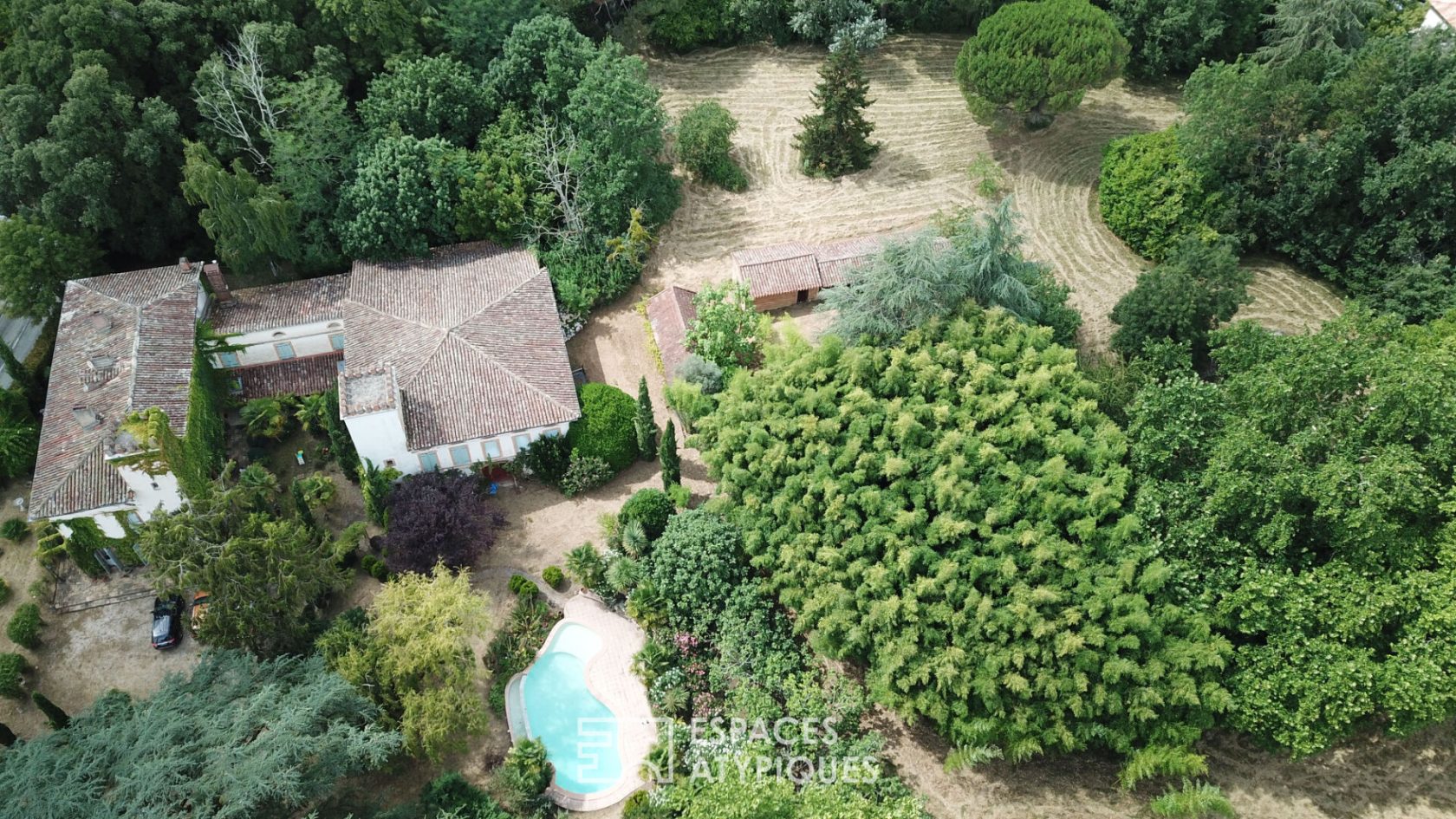 Château aux inspirations italiennes aux portes de Toulouse