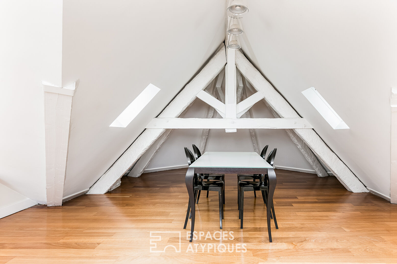Top-floor apartment in the hyper-center
