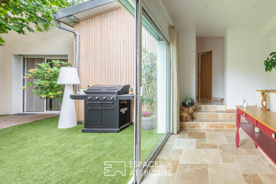 Maison des années 30 réhabilitée avec extension, patio et bassin ? Dijon Bas Montchapet
