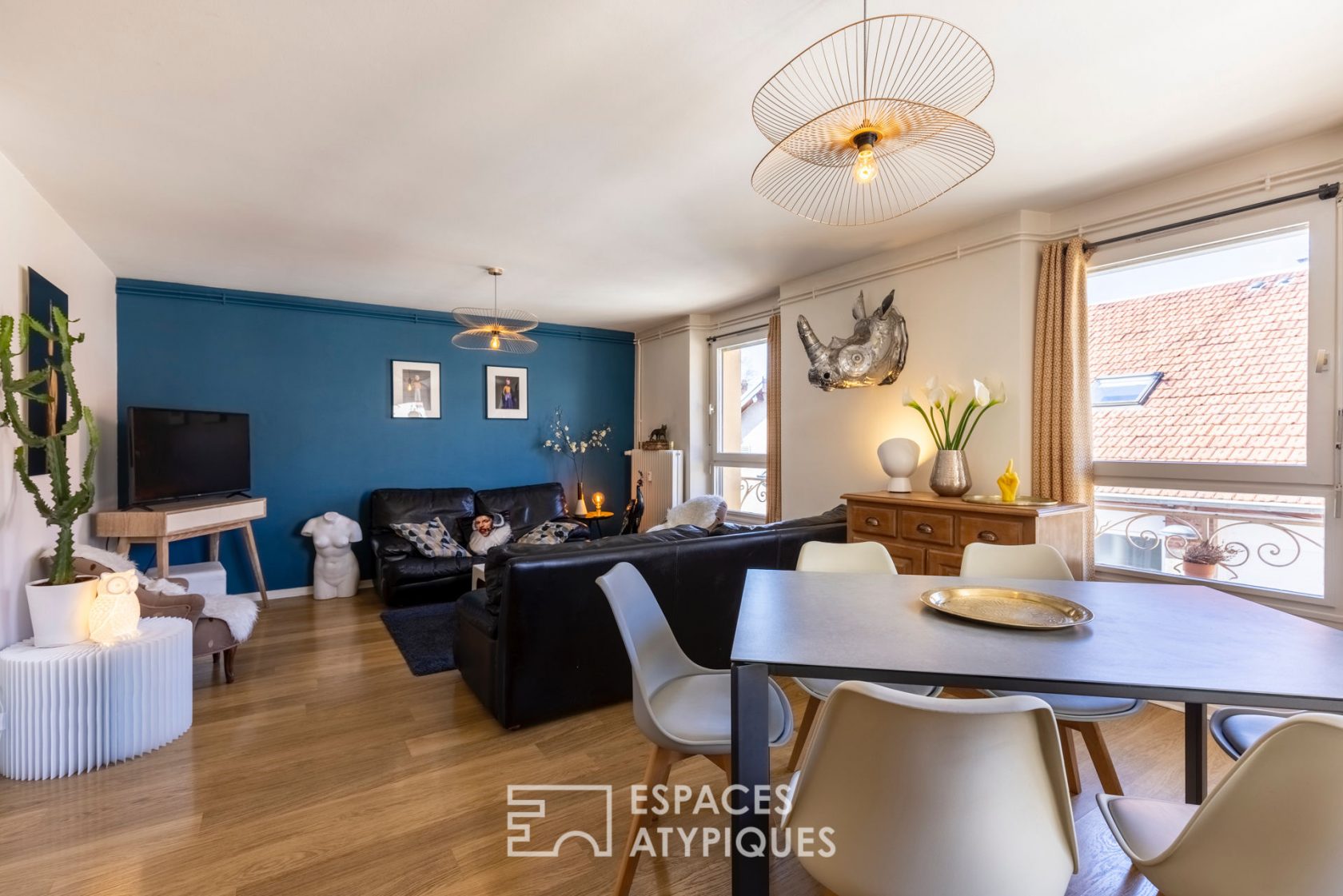 Duplex on the top floors and private parking space