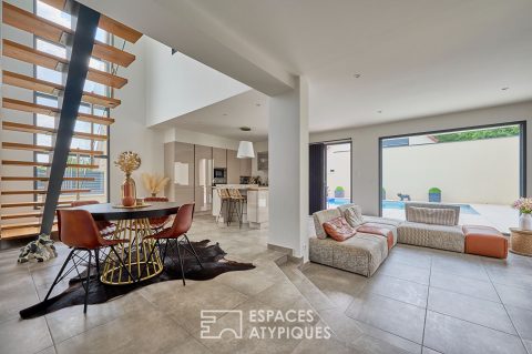 Maison d’architecte avec piscine