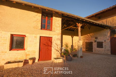 Renovated farmhouse in the village center