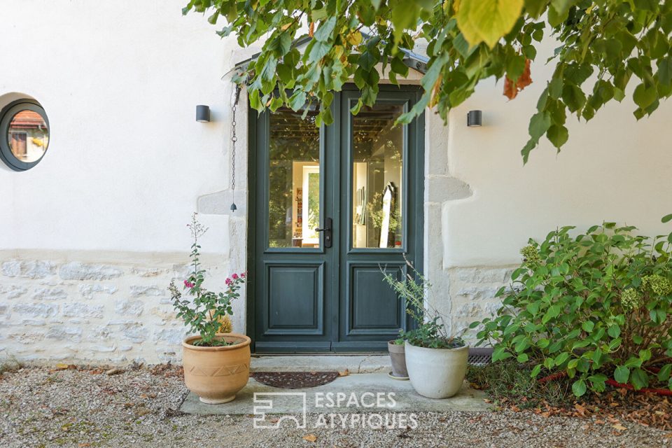 Maison familiale  bohème chic dans un cadre verdoyant