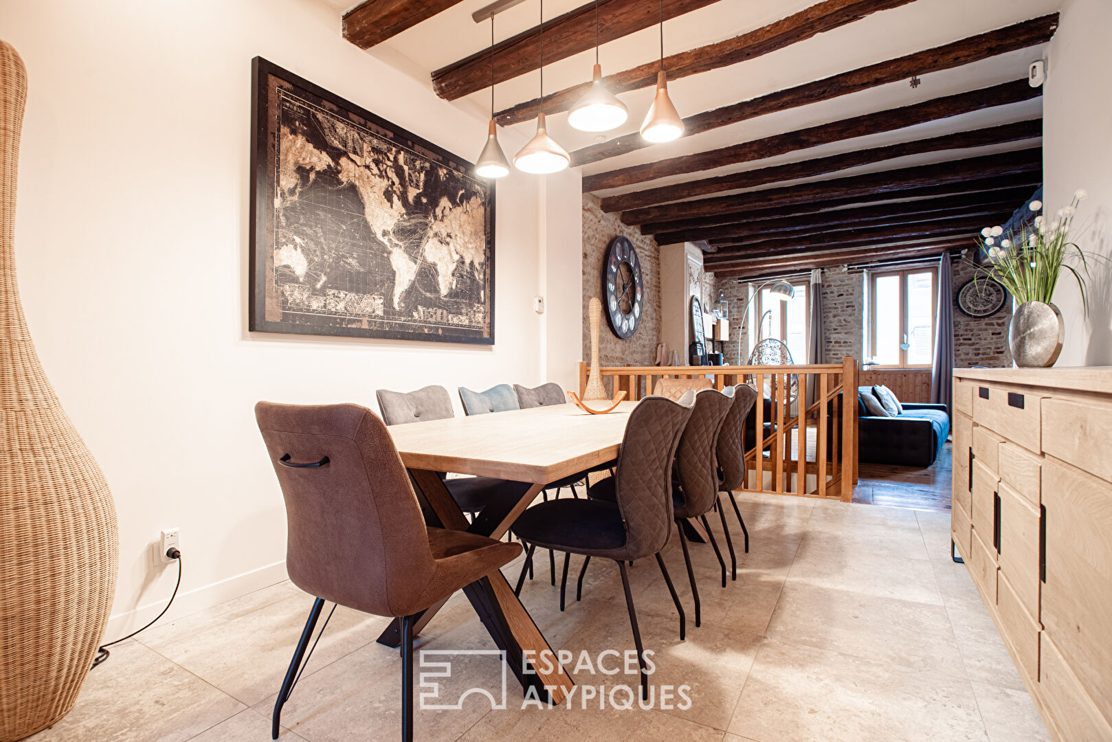 Recently renovated house with its terraces