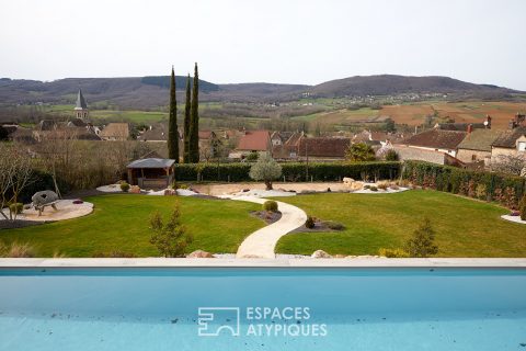 Villa moderniste avec piscine et vue imprenable sur la vallée des Vaux