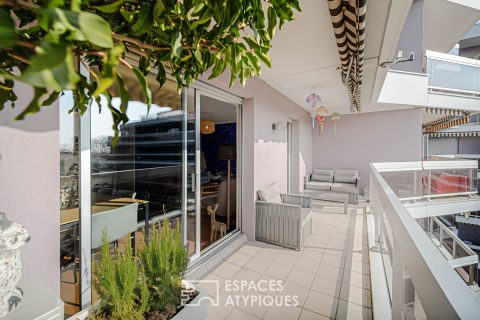 Apartment with panoramic view and large balcony in the city center