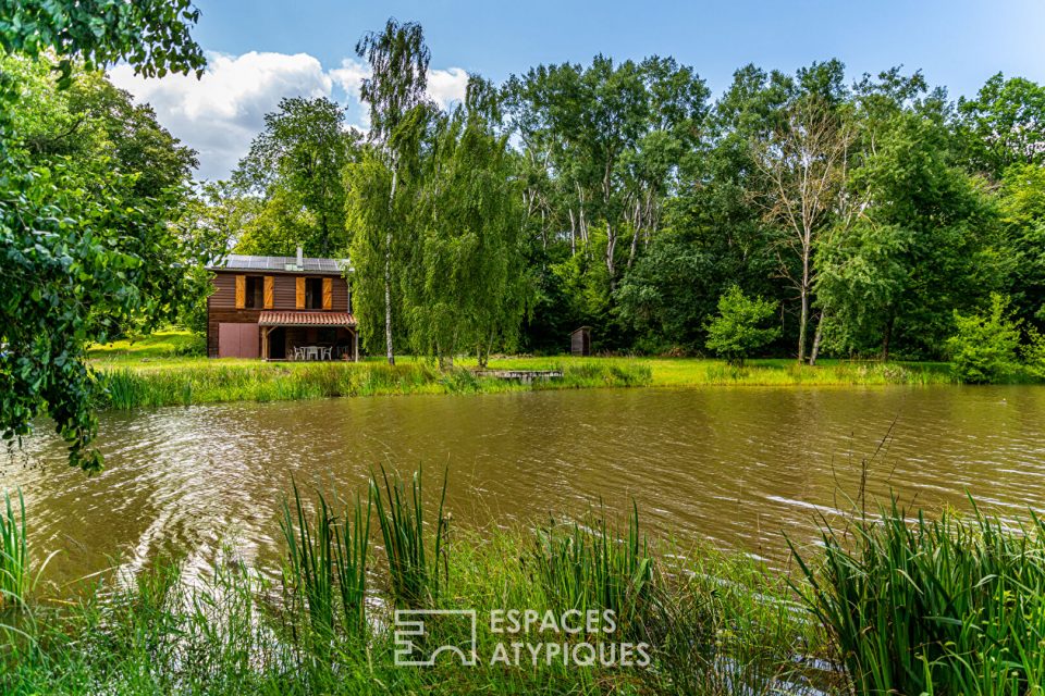 Le chalet des copains, avec étang