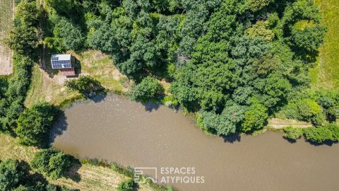 Le chalet des copains, avec étang