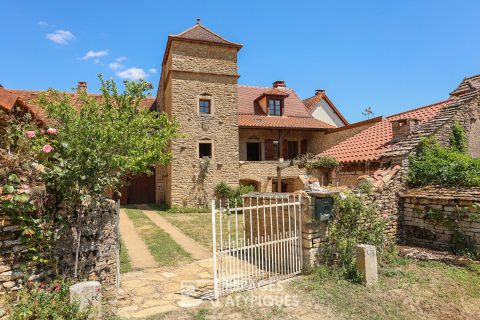 Maison en pierre avec tour et gîte indépendant