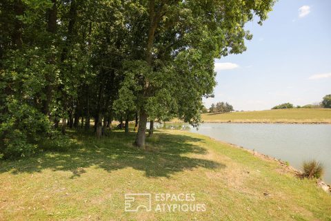 Etangs de pêche dans un parc paysagé de 7 hectares