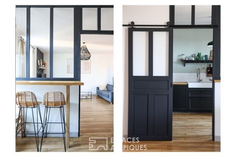 Appartement rénové avec verrière design en coeur de ville