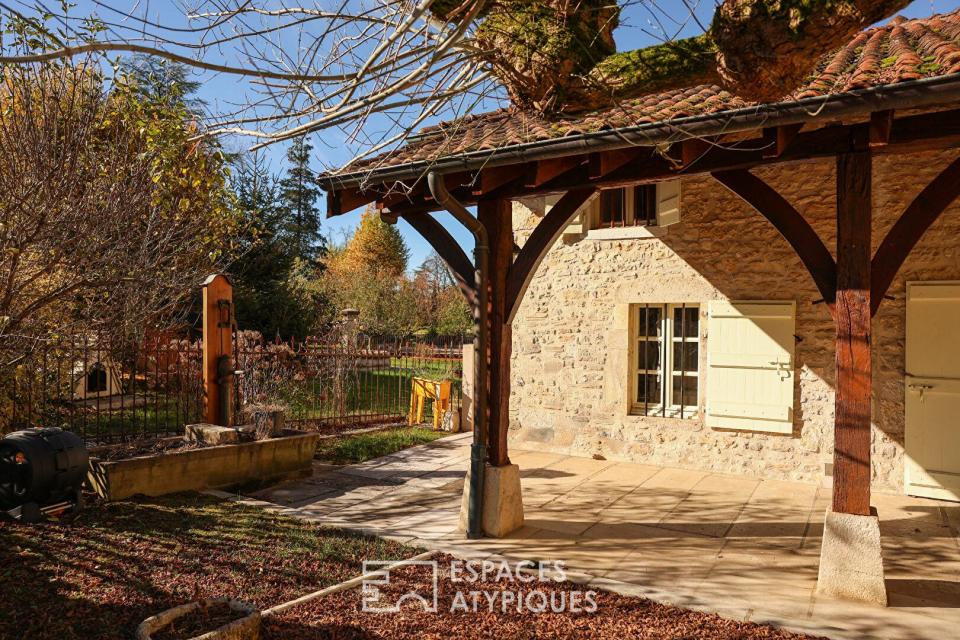 Maison de charme et jardin paysager, une parenthèse au coeur du Revermont