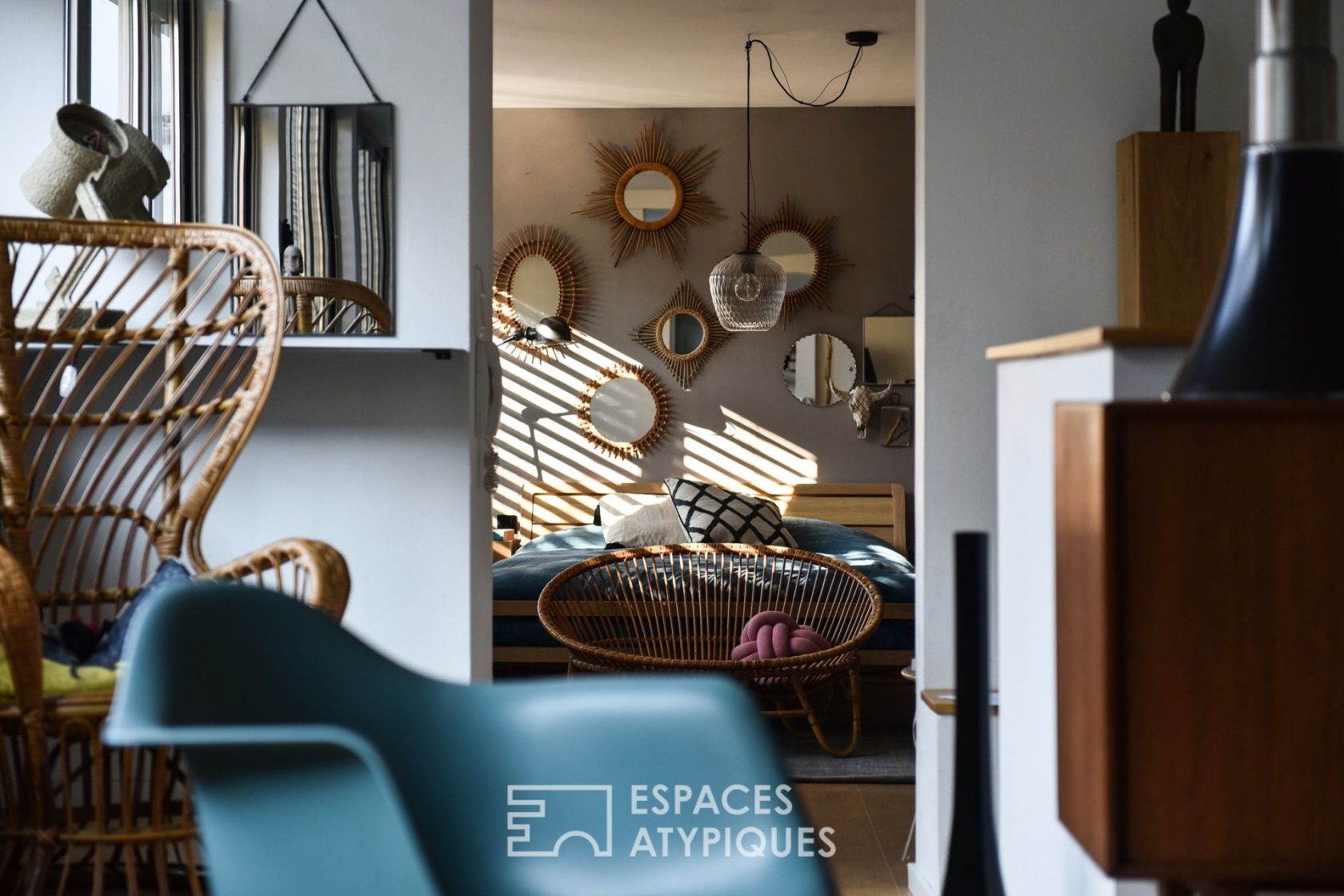 Loft avec terrasse dans ancienne menuiserie