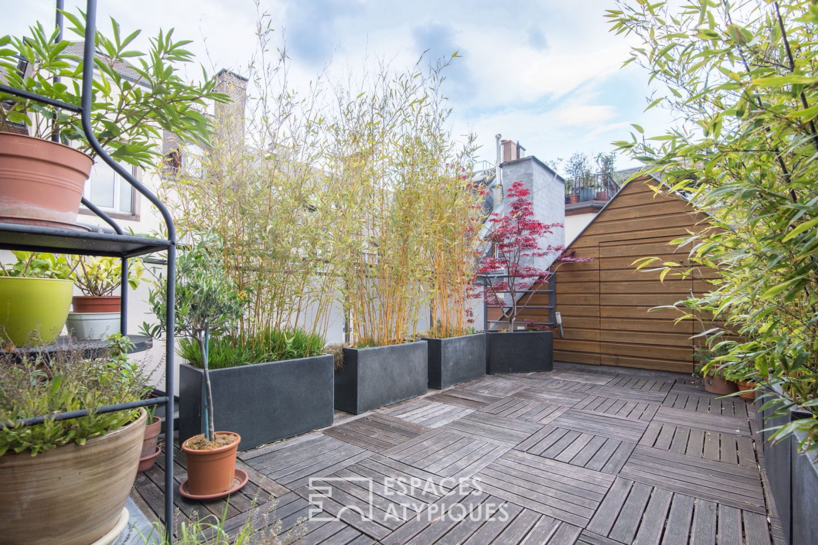 Duplex on the roofs and its terrace