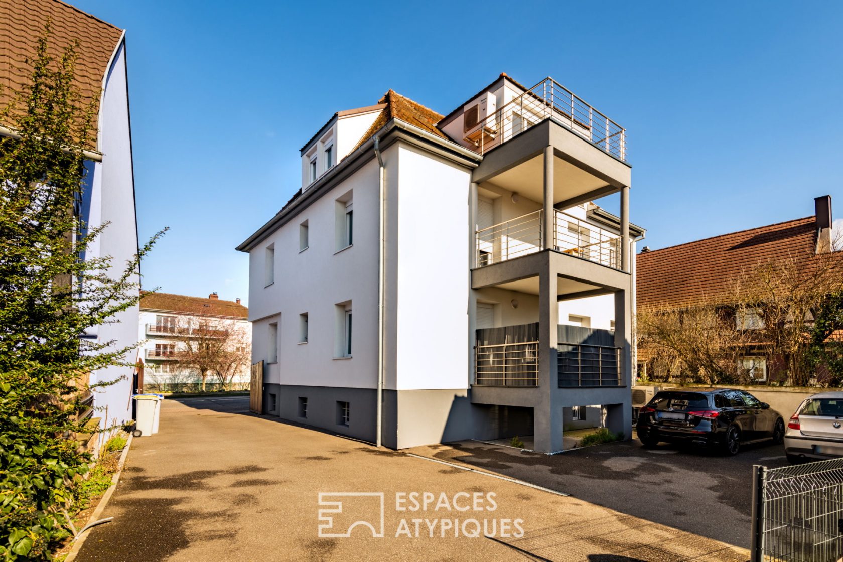 Renovated attic and its terrace