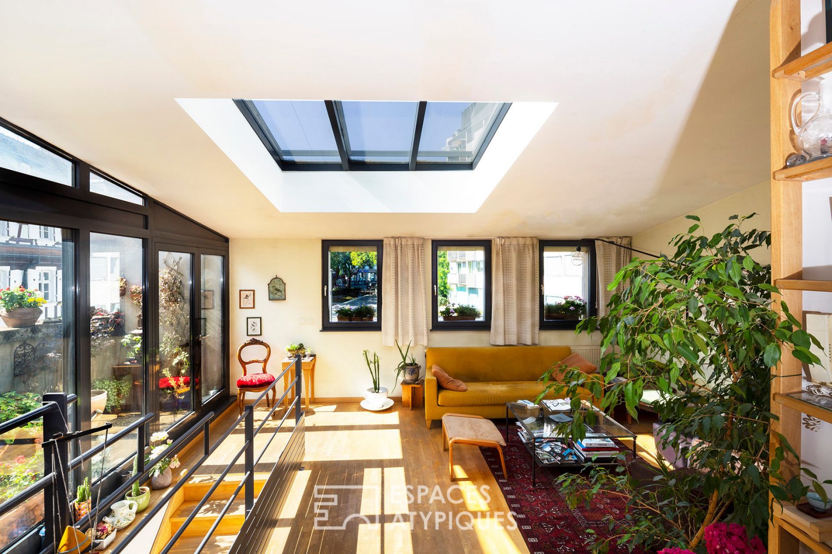 House and its terrace at the Krutenau