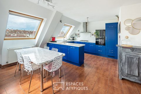 Dernier étage avec ascenseur et toit terrasse