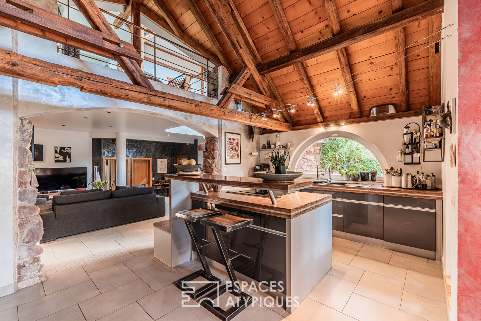 Renovated former cowshed with swimming pool and garden