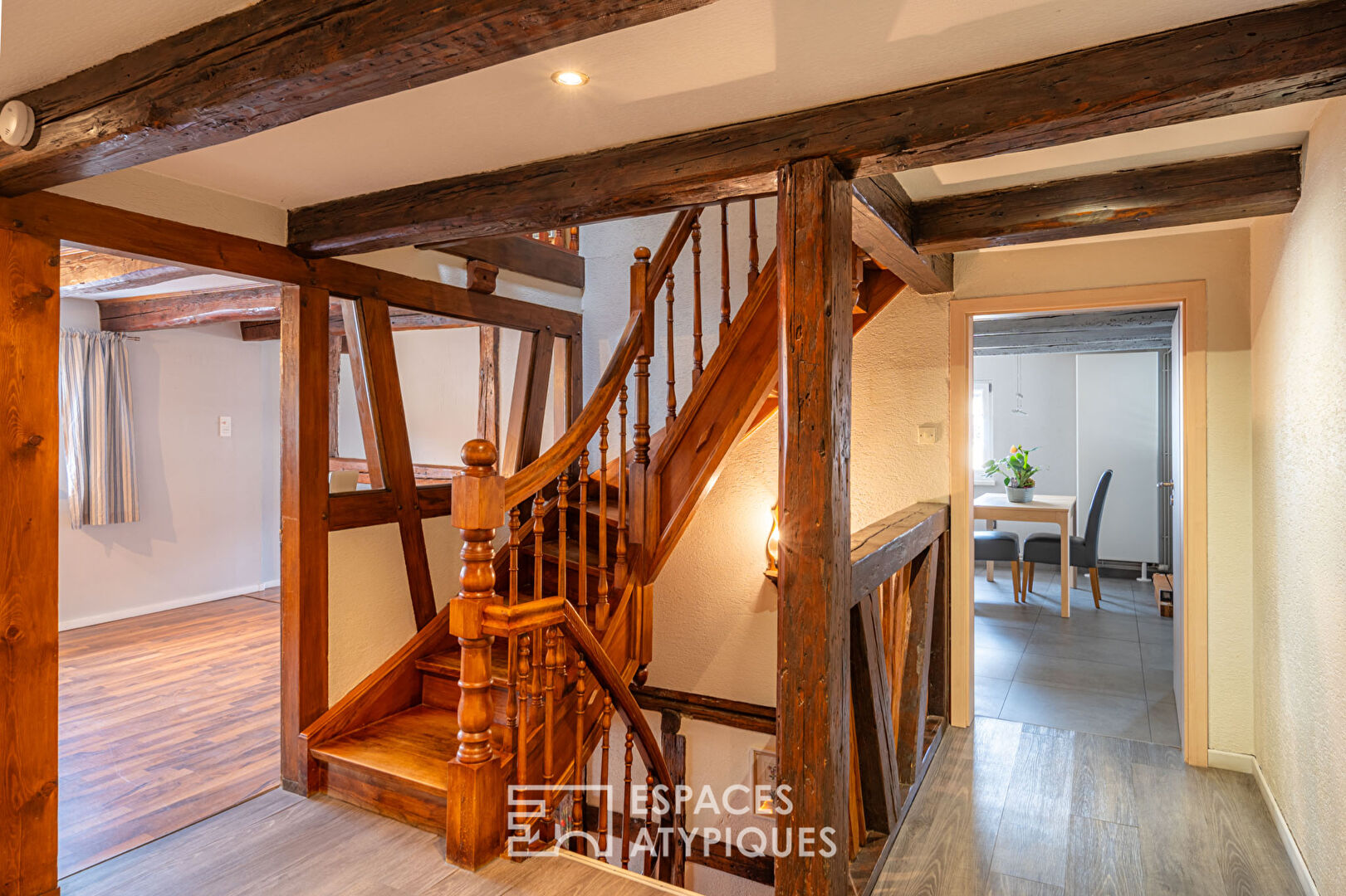 Authentic half-timbered house in the heart of a village