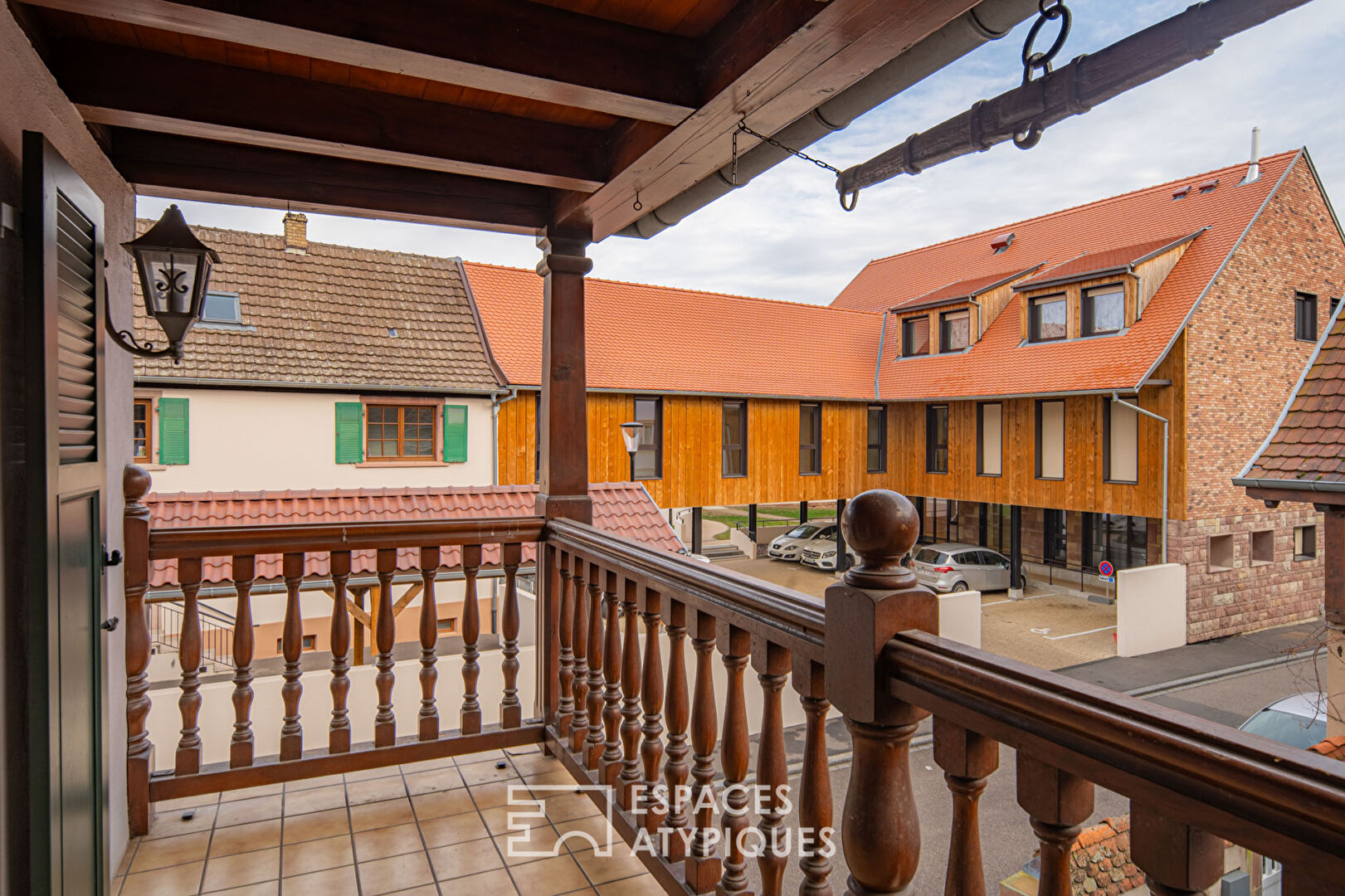 Authentic half-timbered house in the heart of a village