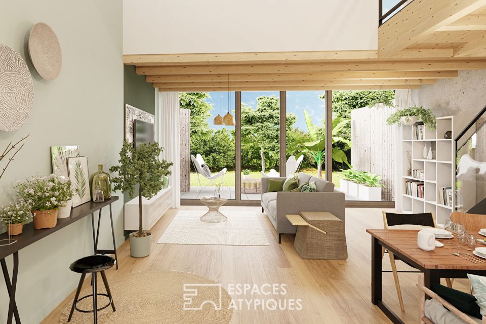 Duplex en rez-de-jardin quartier Fonderie