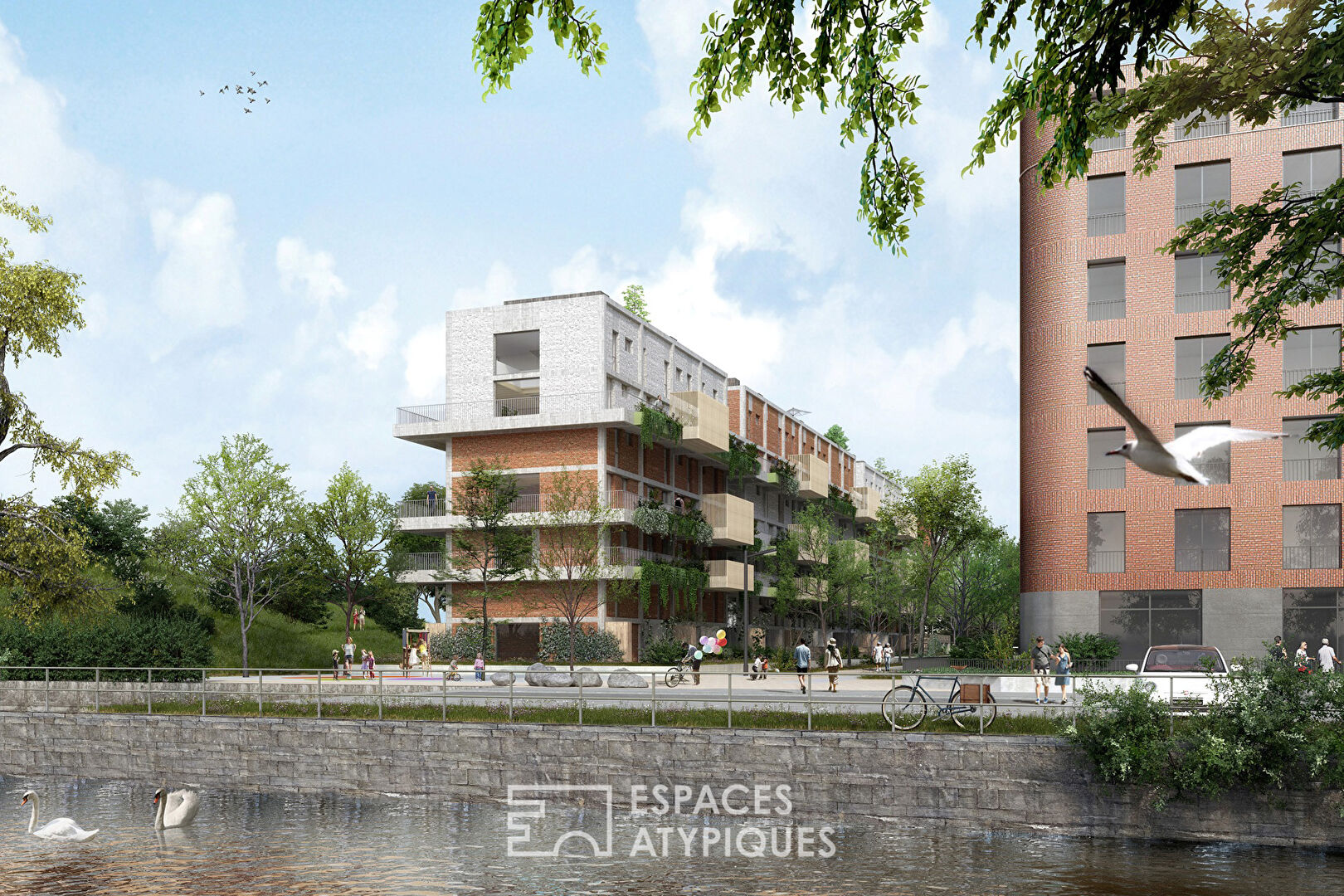 Neuf : Duplex en rez-de-jardin quartier Fonderie