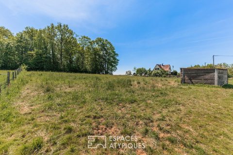 Land with a bucolic setting on the edge of the forest