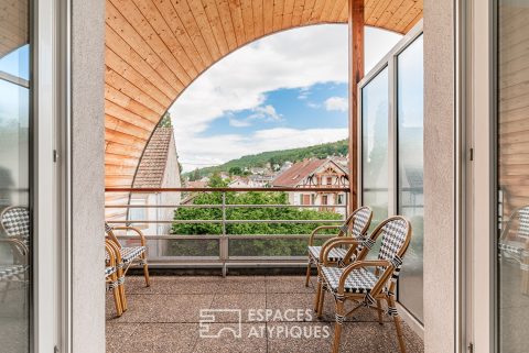 Top floor with vineyard views