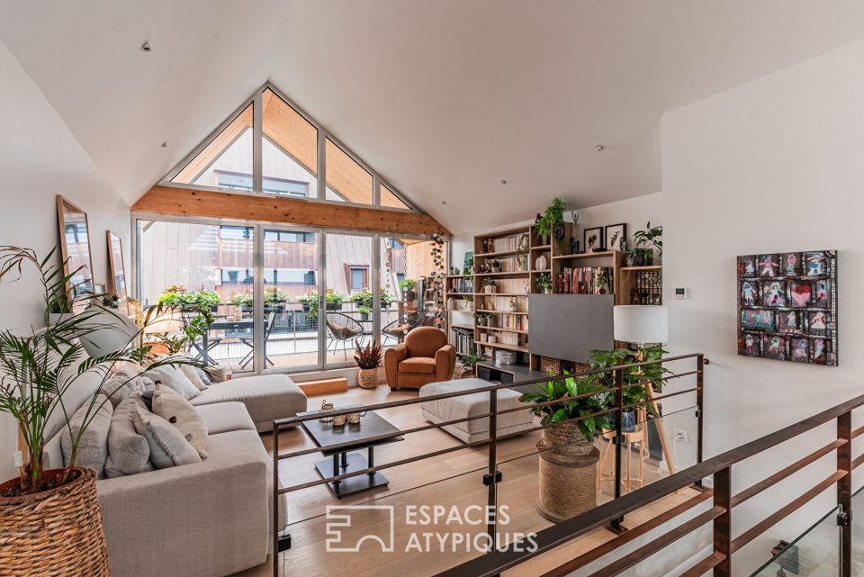 Loft en dernier étage et ses terrasses quartier Coop