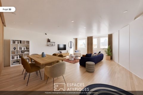 Flat on the quays with cathedral views