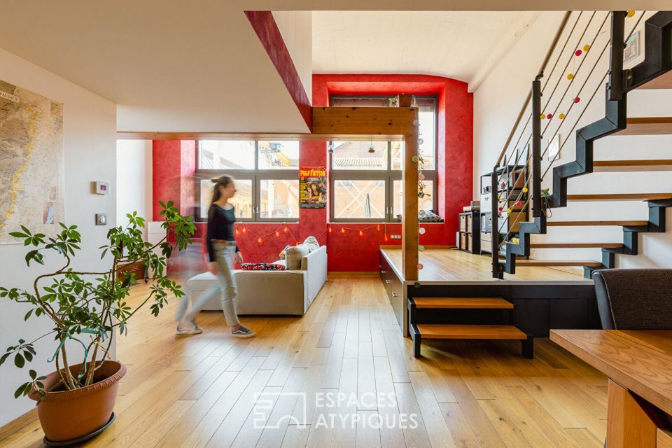 Loft chaleureux dans un bâtiment chargé d'histoire