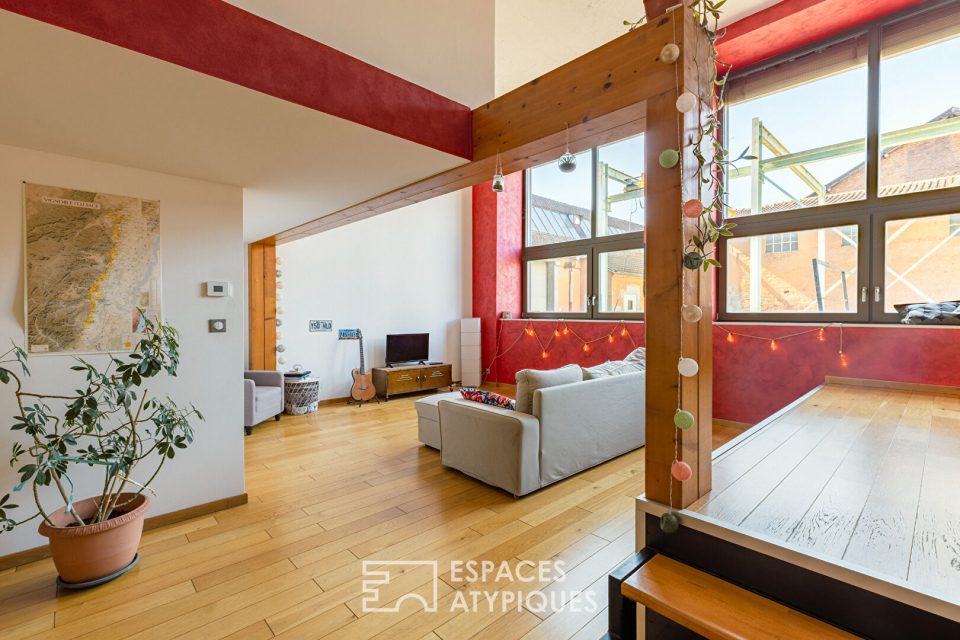 Loft chaleureux dans un bâtiment chargé d'histoire