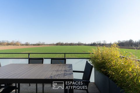Appartement contemporain avec terrasse et vue dégagée
