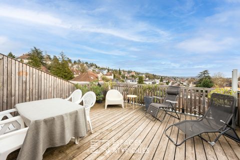 Triplex apartment with rooftop in a town house