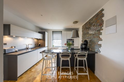 Triplex apartment with rooftop in a town house
