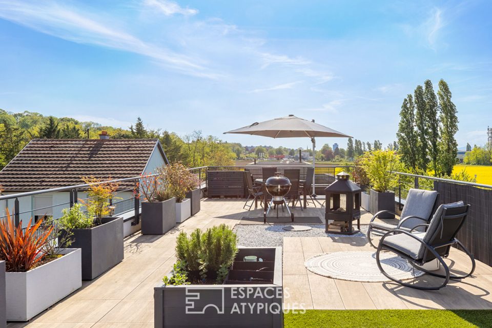 Appartement contemporain et son toit-terrasse
