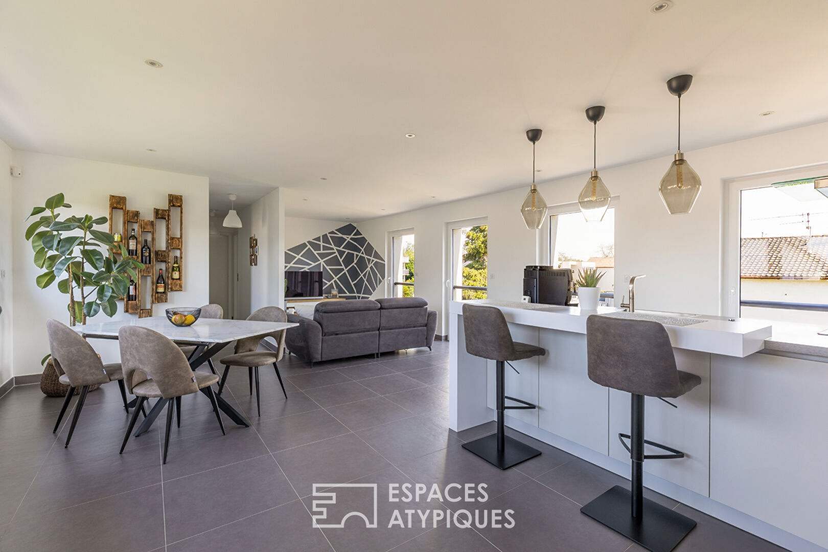 Appartement contemporain et son toit-terrasse